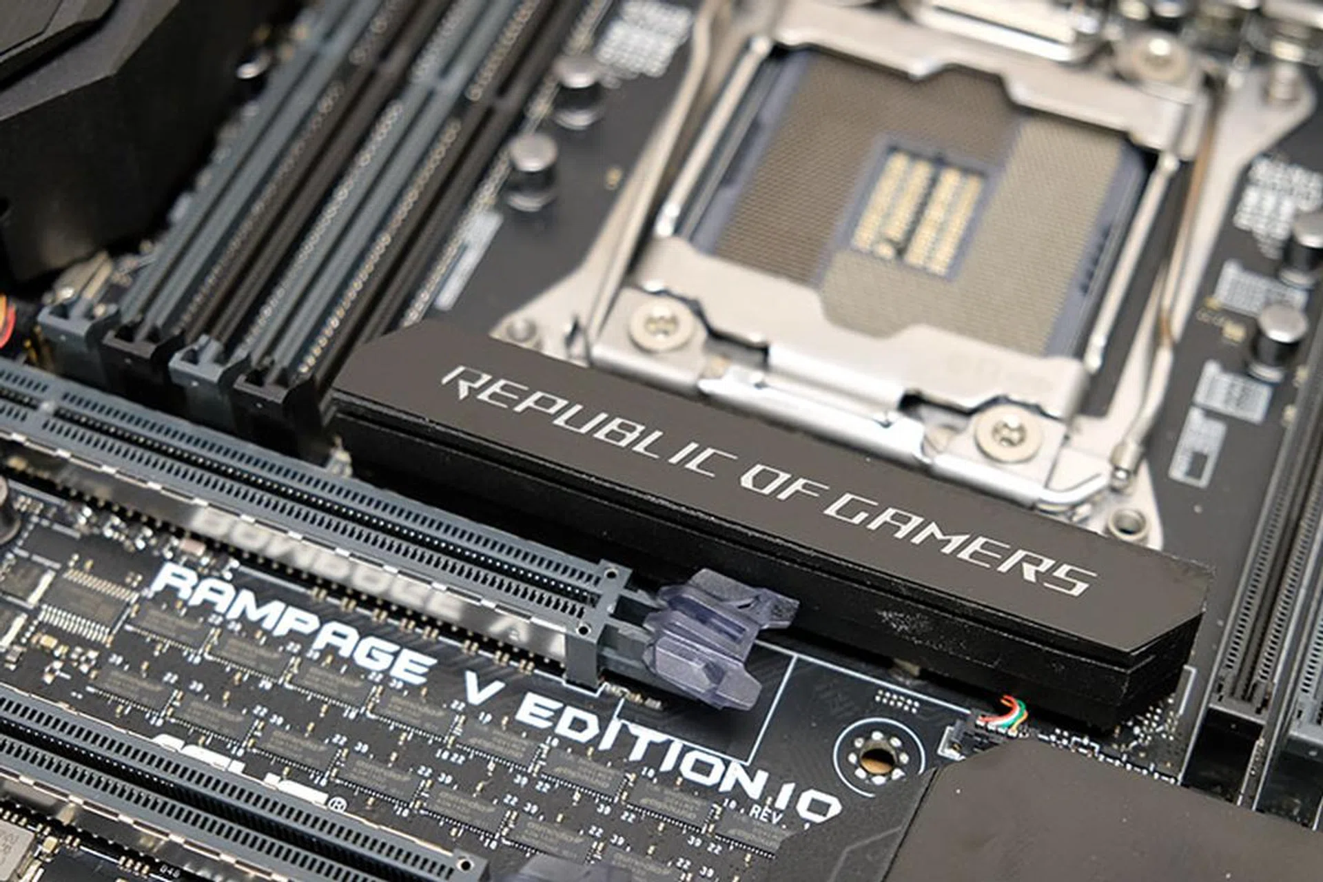 The ASUS ROG Rampage V Edition 10 is one of the most over-the-top boards out there.