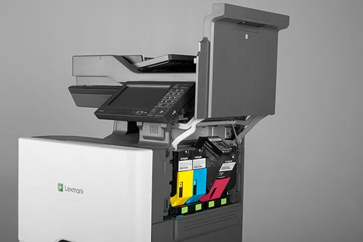 The new Lexmark laser printers and MFPs are powered by powerful quad-core processors and boast the fastest print and copy speeds available in their respective A4 classes. Seen here is the CX725. (Image source: Lexmark.)