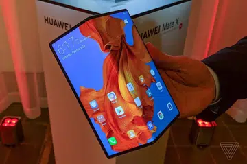 The Huawei Mate X foldable phone. <br>Image source: The Verge