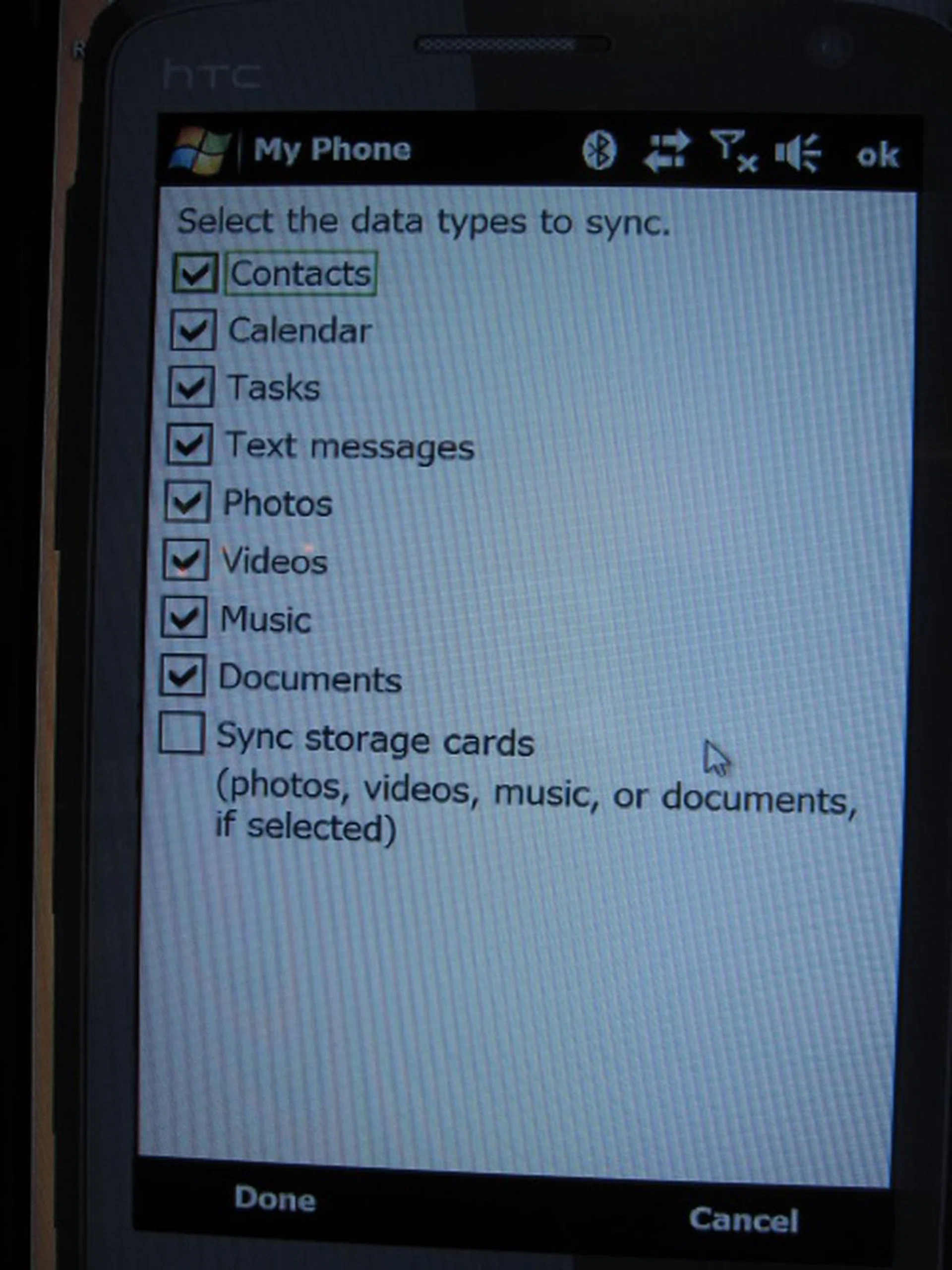 Choose what you want to sync when you want to sync.