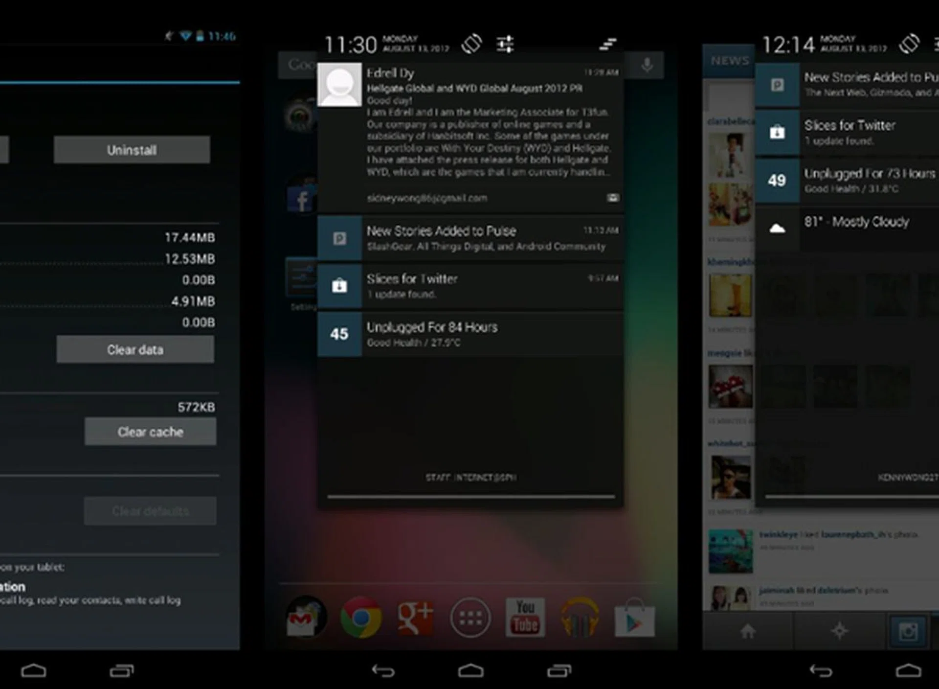 You can view your photos in a film strip manner. Swipe up or down to remove those photos you don't want to keep.