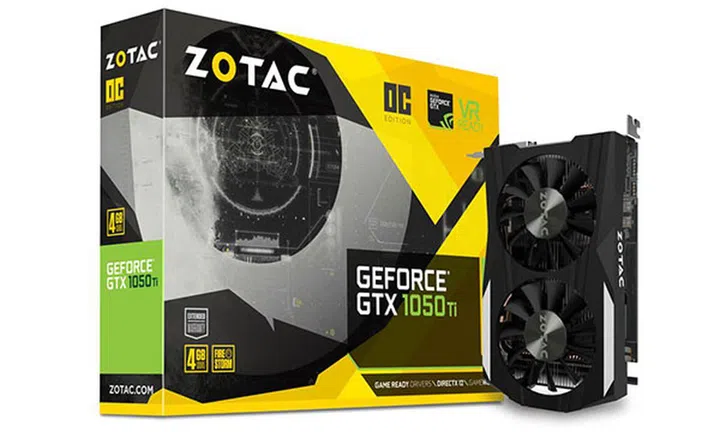 Zotac GeForce GTX 1050 Ti OC Edition