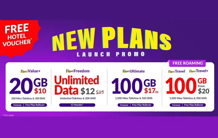 Changi Mobile new mobile data plans feature roaming data within its bundles.