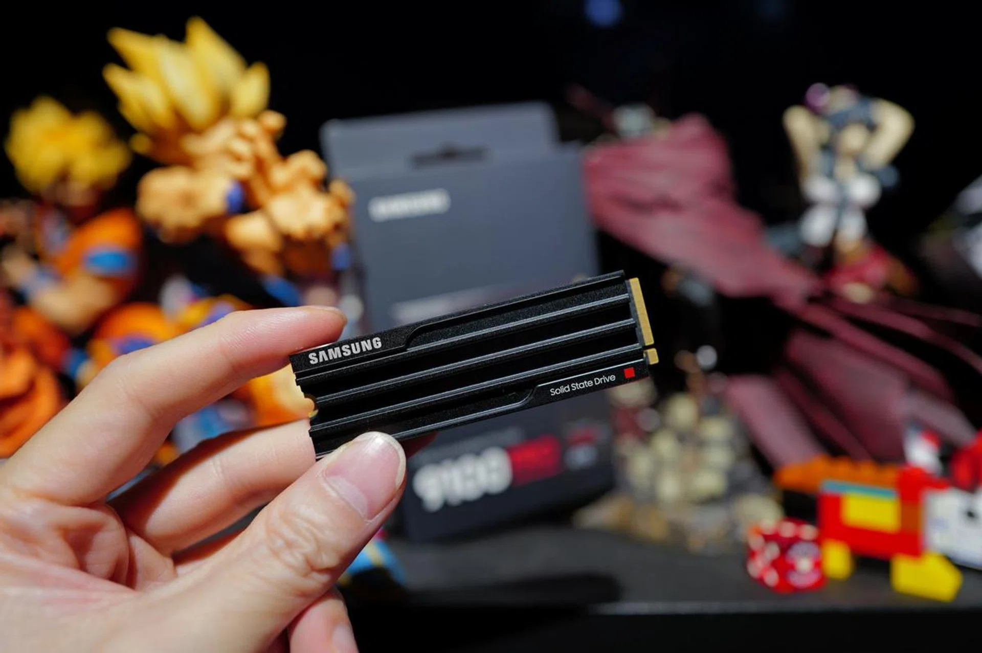 The 9100 Pro is Samsung's first PCIe 5.0 SSD. Photo: HWZ