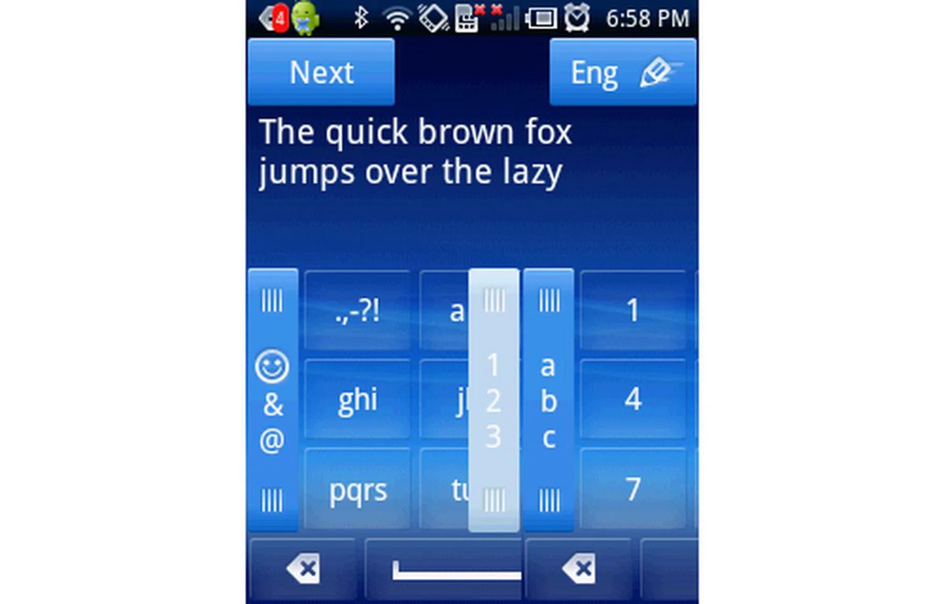 Text messaging or any other form of text input is made easy with the interchangeable keypad.