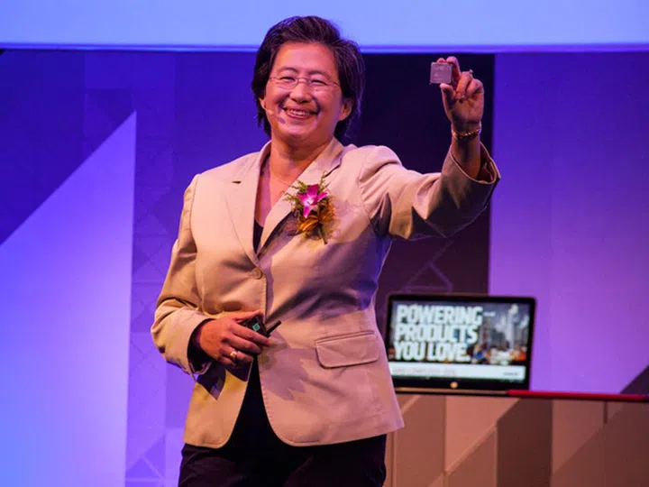 AMD President and CEO, Dr. Lisa Su, at Computex 2016, with the first public demonstration of the new "Zen" core.