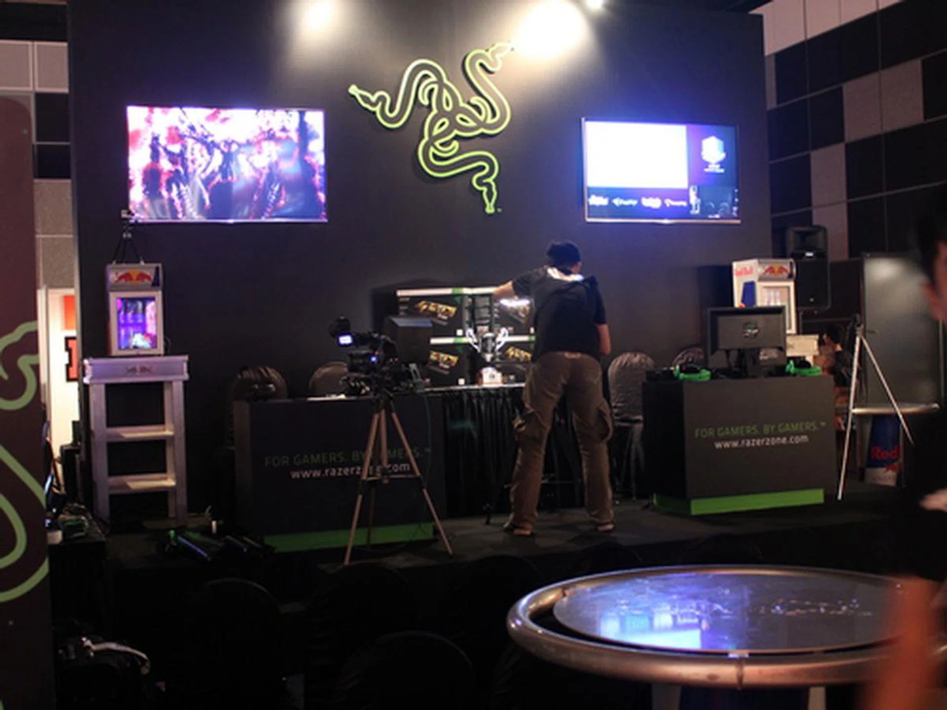 Razer's mini stage hosted the Capcom Pro Tour.