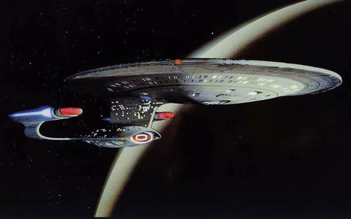 The USS Enterprise-D was first introduced in the Star Trek: The Next Generation TV series.