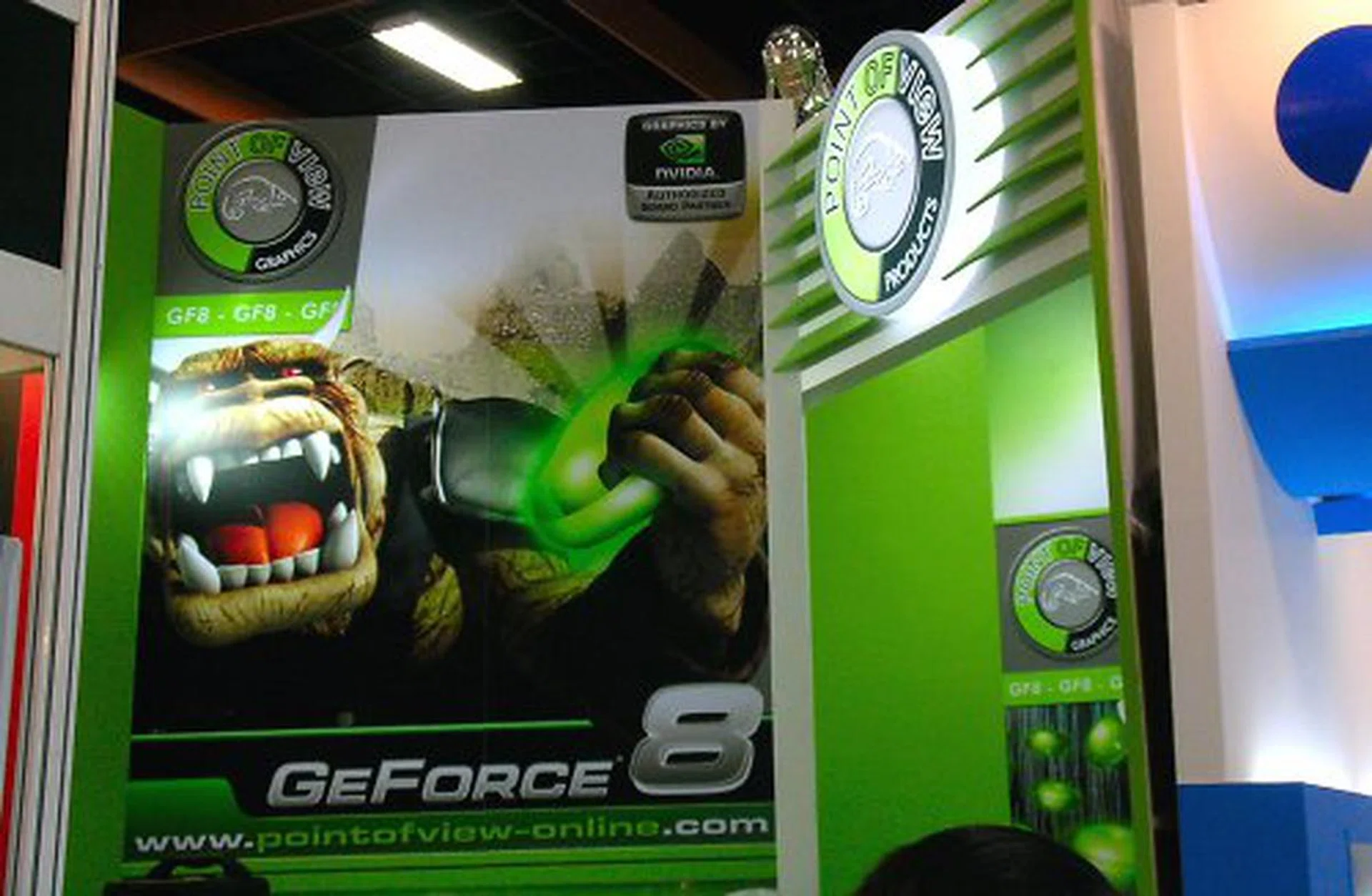  Point of View's booth.  