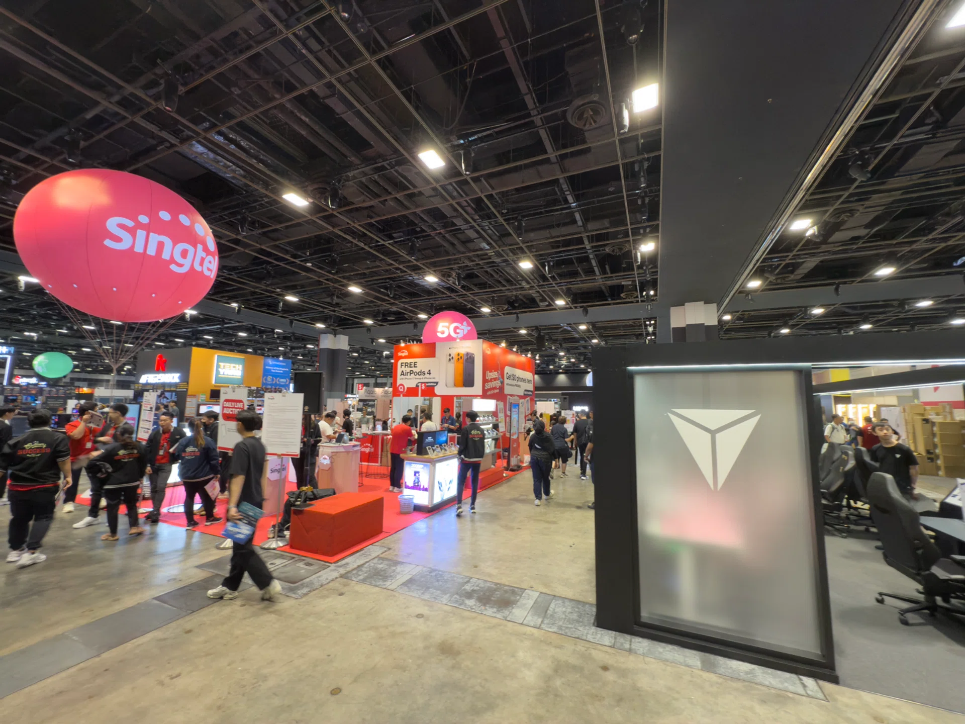 Singtel booth (8115), Level 4