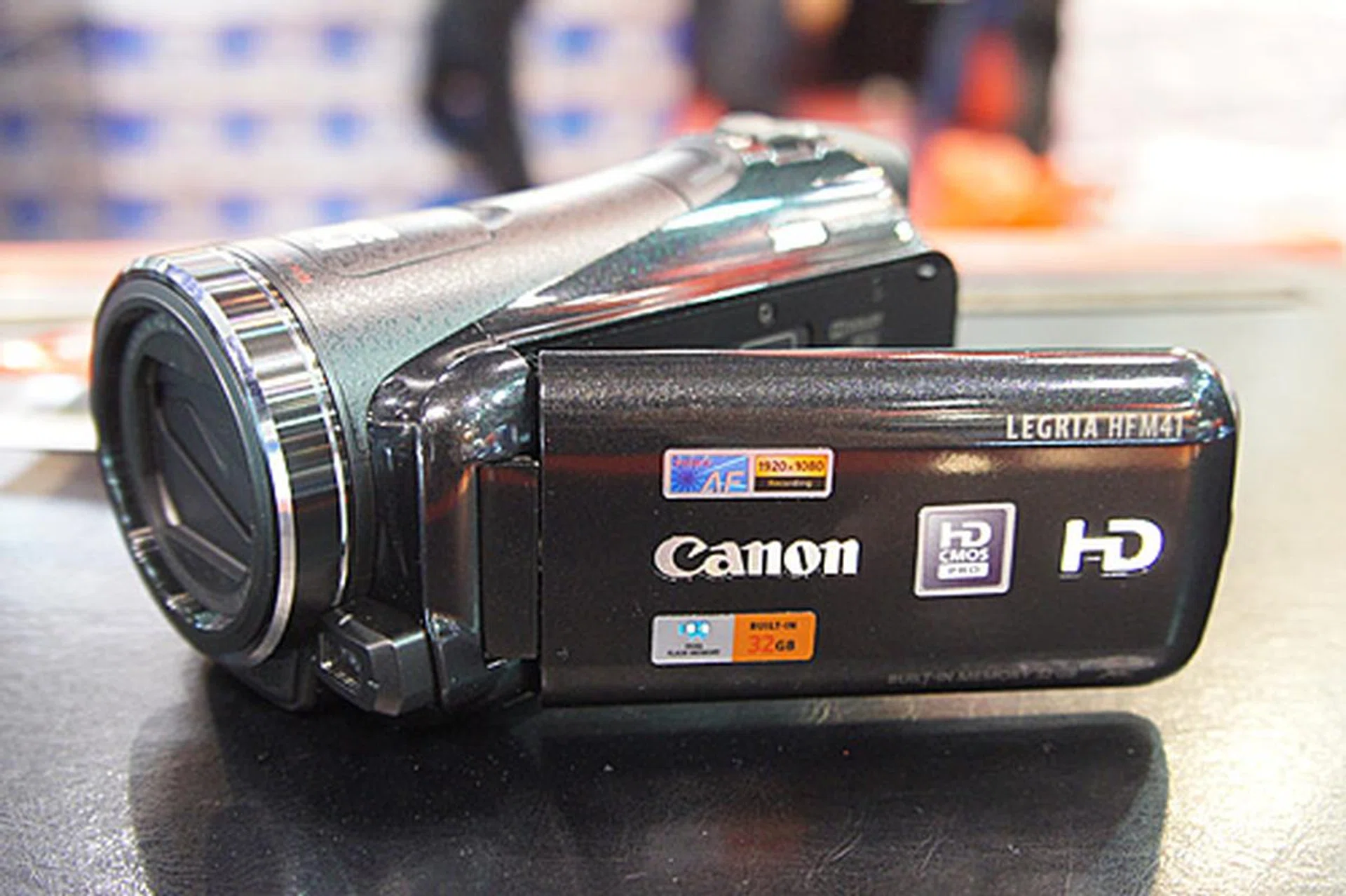 The LEGRIA HF M41 is a Full HD 1920 x 1080, flash memory camcorder that use Canon's large HD CMOS Pro sensor, and a video lens that has an iris diaphragm. It comes with 32GB internal memory, two SD slots, Relay Recording function that switches recording from one card to the next automatically, high quality microphone, and Canon’s new Cinema Style functions. It's selling at $1,449. Freebies include an extra battery, a 16GB SD card, 500GB HDD, tripod and video bag.