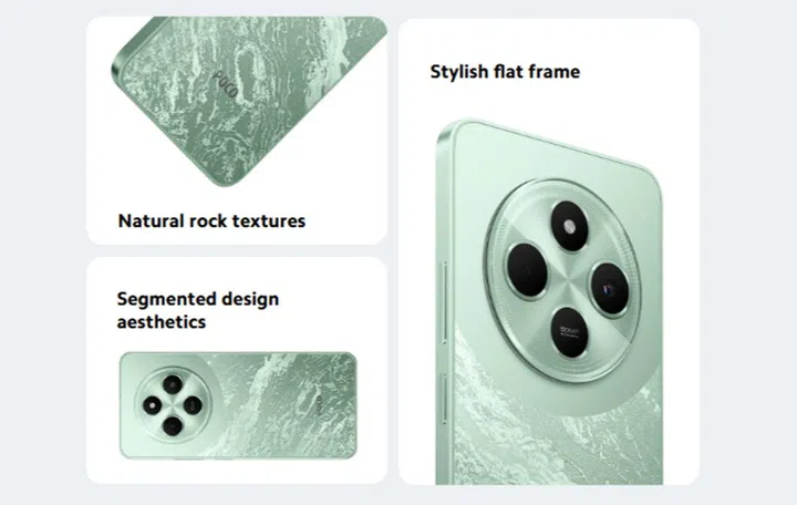 Nice design aside, it features four rear cutouts when the phone only has a single rear camera. Image: Poco.