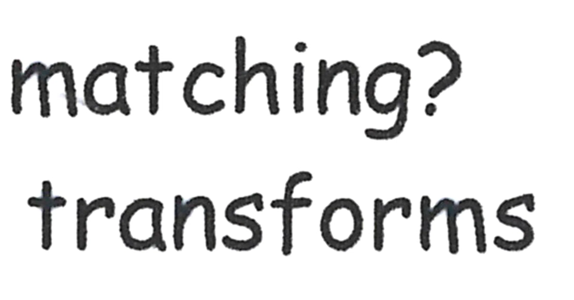 Close-up scan of its text print capability.