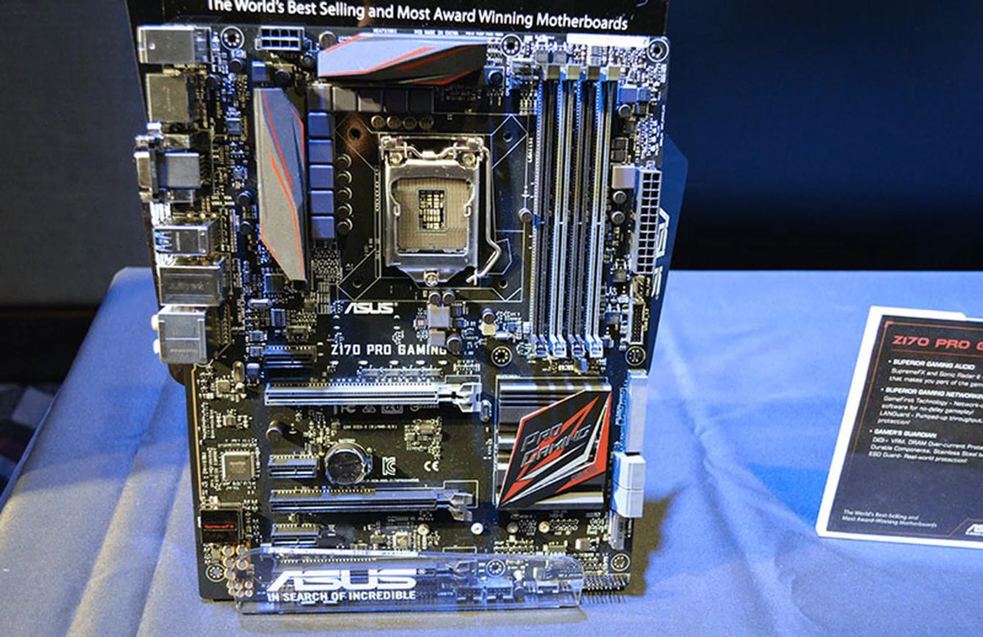 The Z170 Pro Gaming boasts essential gaming features like Supreme FX and Sonic Radar II, in addition to the GameFirst networking technology and a digital voltage regulation module.
