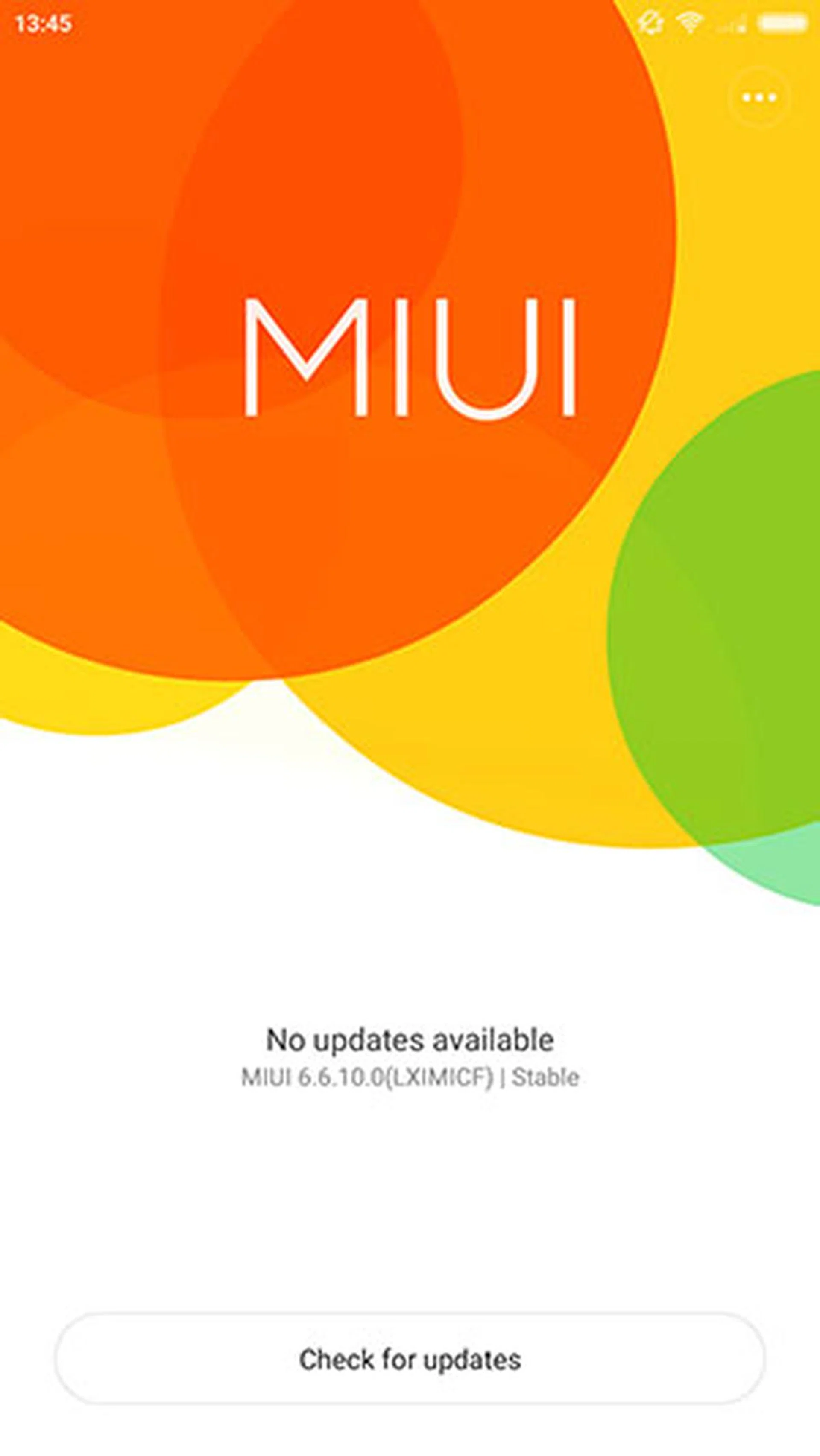 What you should see in the Updater app if you‘ve installed MIUI 6 successfully - a version number which starts with ‘6’.