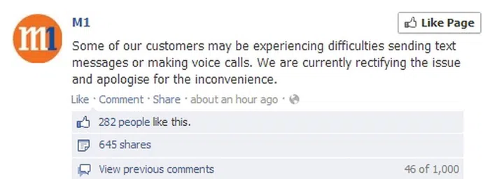 Image source: M1 Facebook Page