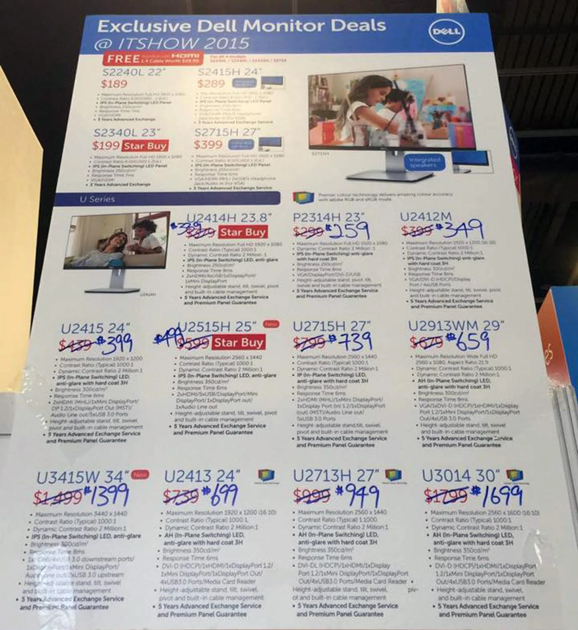 Dell monitors are a staple at local tech shows, and it's no different this time round. Even on the first day, we are already seeing further discounts.