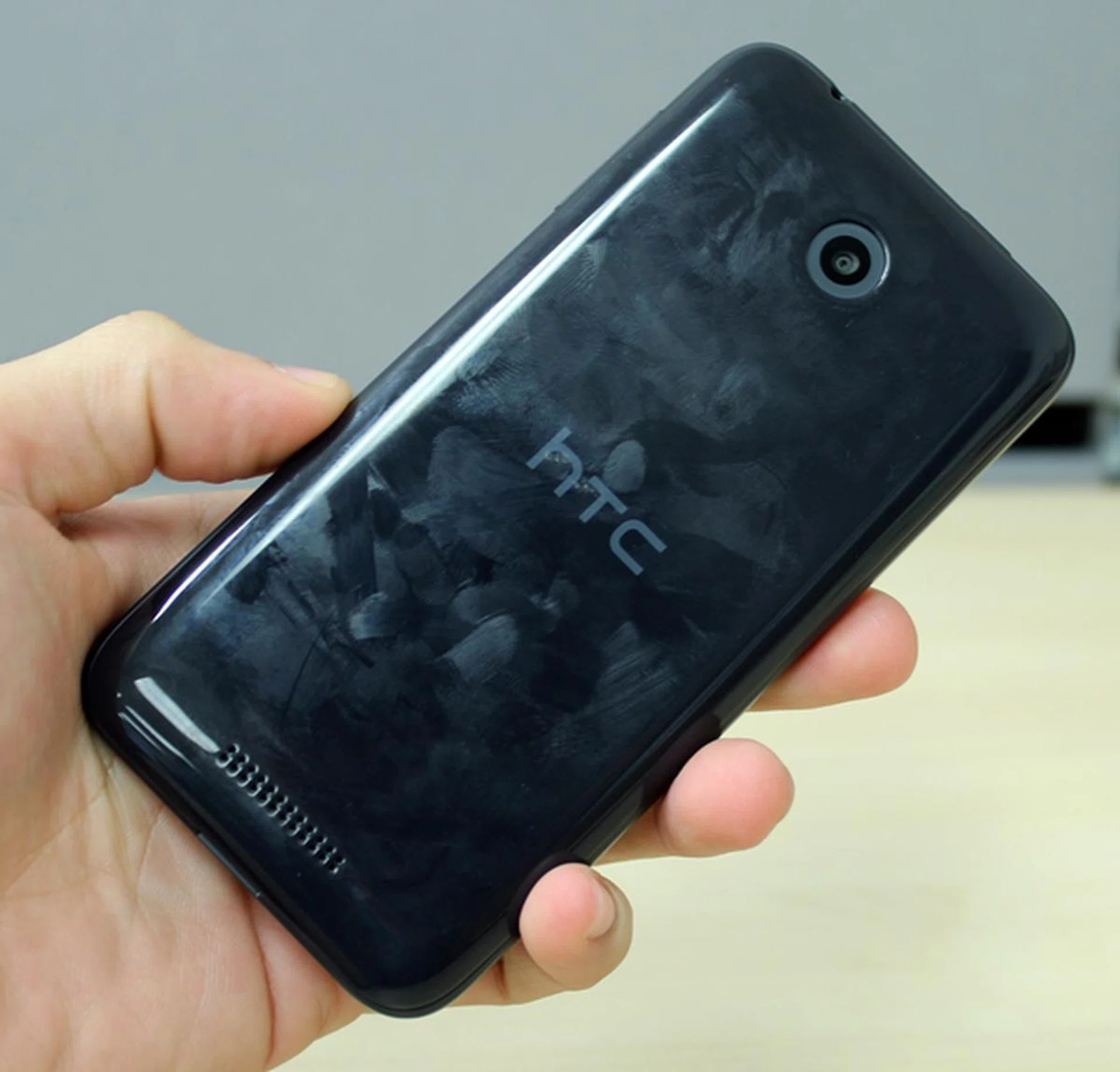 We advice to use a case for the HTC Desire 510 if you don't want to deal with the mess of fingerprints and smudges on its back.