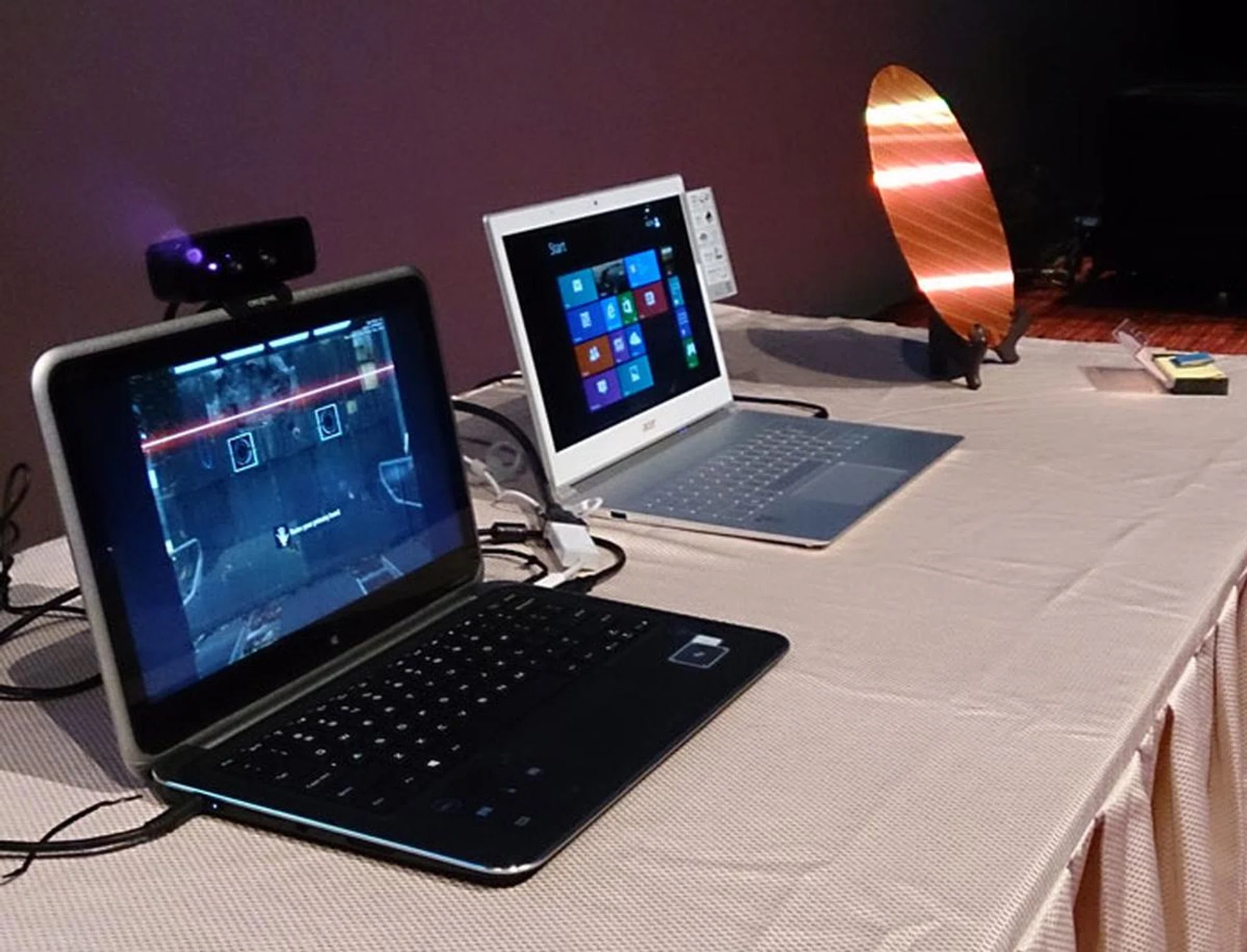 A Dell XPS 12 and Acer Aspire S7 refreshed with 4th generation Intel Core low voltage processors were used to present gesture and facial recognition capabilities which will be built into processors coming before the end of the year. 