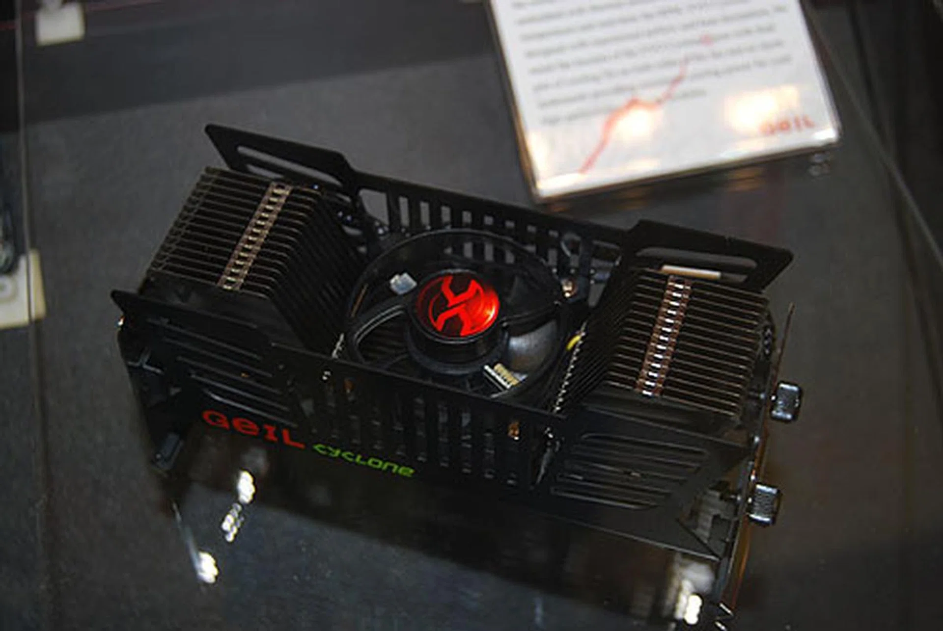  And here's the Cyclone memory cooler, which can show the real time RPM of the cooler fan via a LED display among other information.  