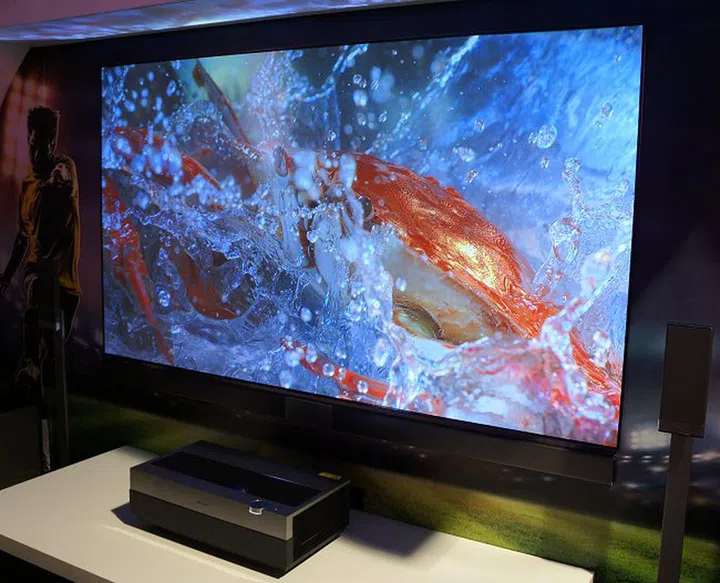 For US$13,000, the performance it offers for a 100-inch screen is quite alluring. It also operates reasonably well in a decetly lit room.