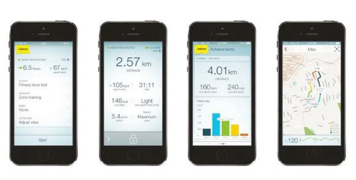 The Jabra Sport Life app helps you track your fitness by reading signals direct from the Jabra Sport Pulse.