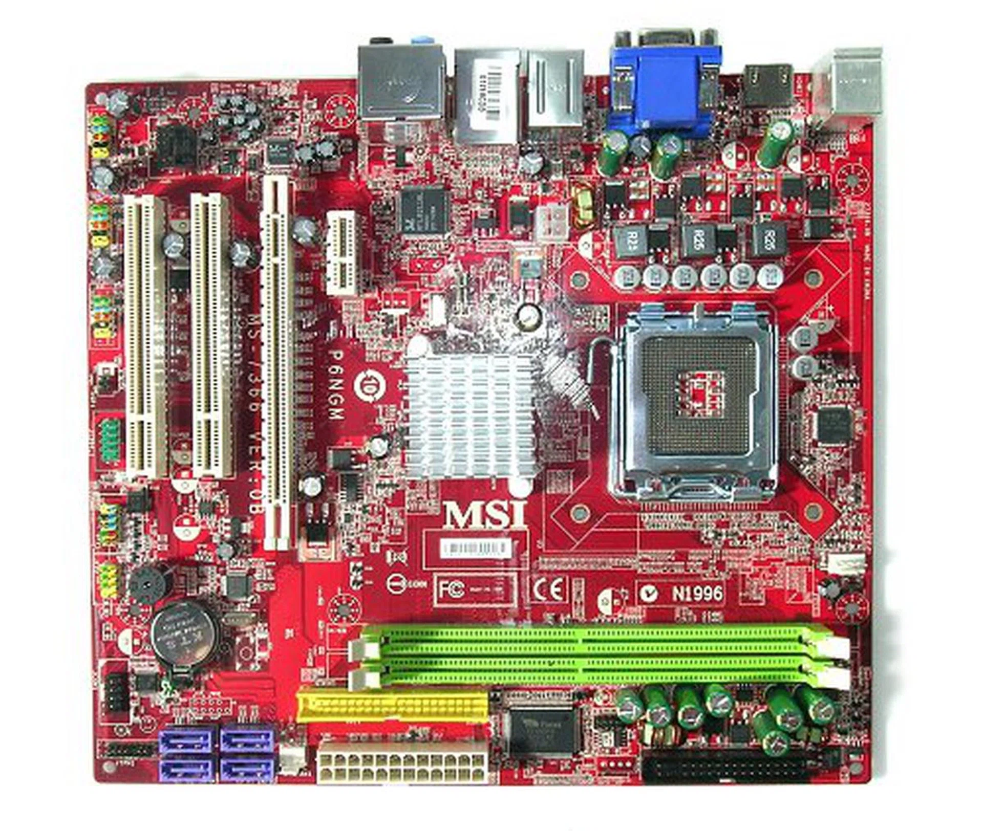 The MSI P6NGM motherboard.