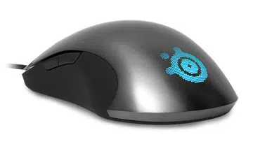 The Sensei ditches the usual Steelseries looks in favor of a slick metallic coating (it's actually shinier than it looks here) and programmable  lighting.