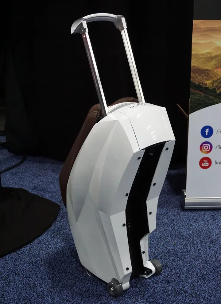 This isn't your typical luggage, it's a battery pack on wheels!