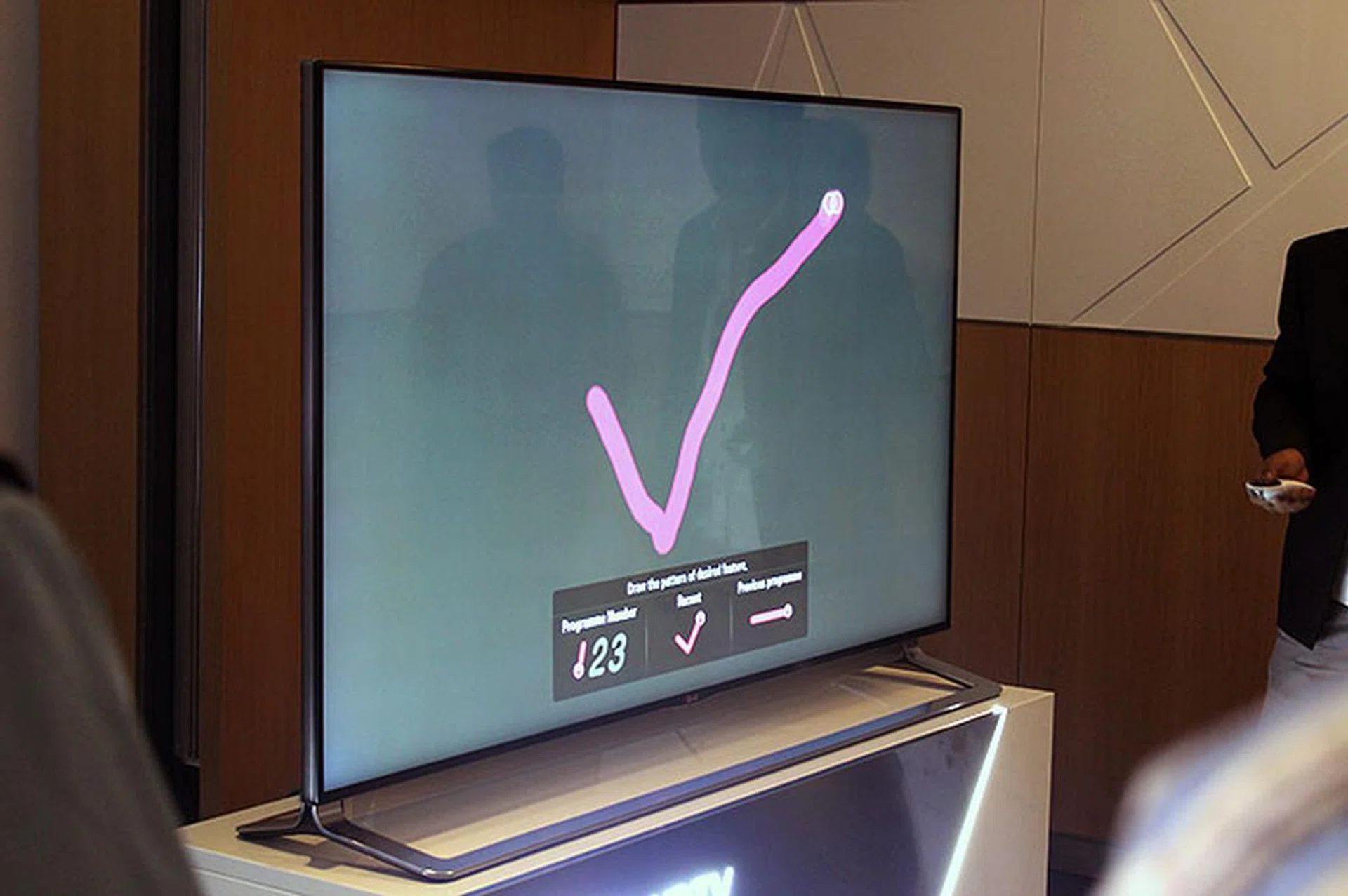 LG's premium TVs, including the LA9700 and EA9800, supports the company's Magic Remote. Other than the usual pointer and scroll wheel, you can use gestures and voice as modes of control.