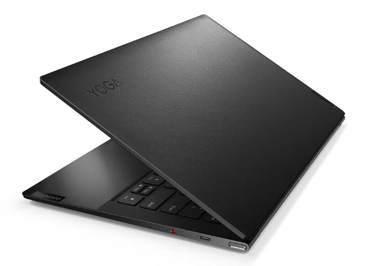 The Yoga Slim 9i has a leather back. (Image source: Lenovo)