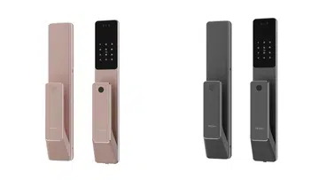The Sentinel digital lock in space grey and copper rose colours. Photo: Prism+