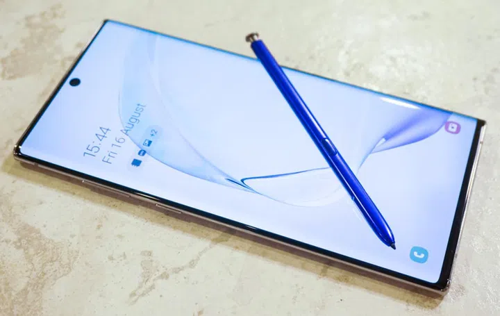 The Samsung Galaxy Note10.