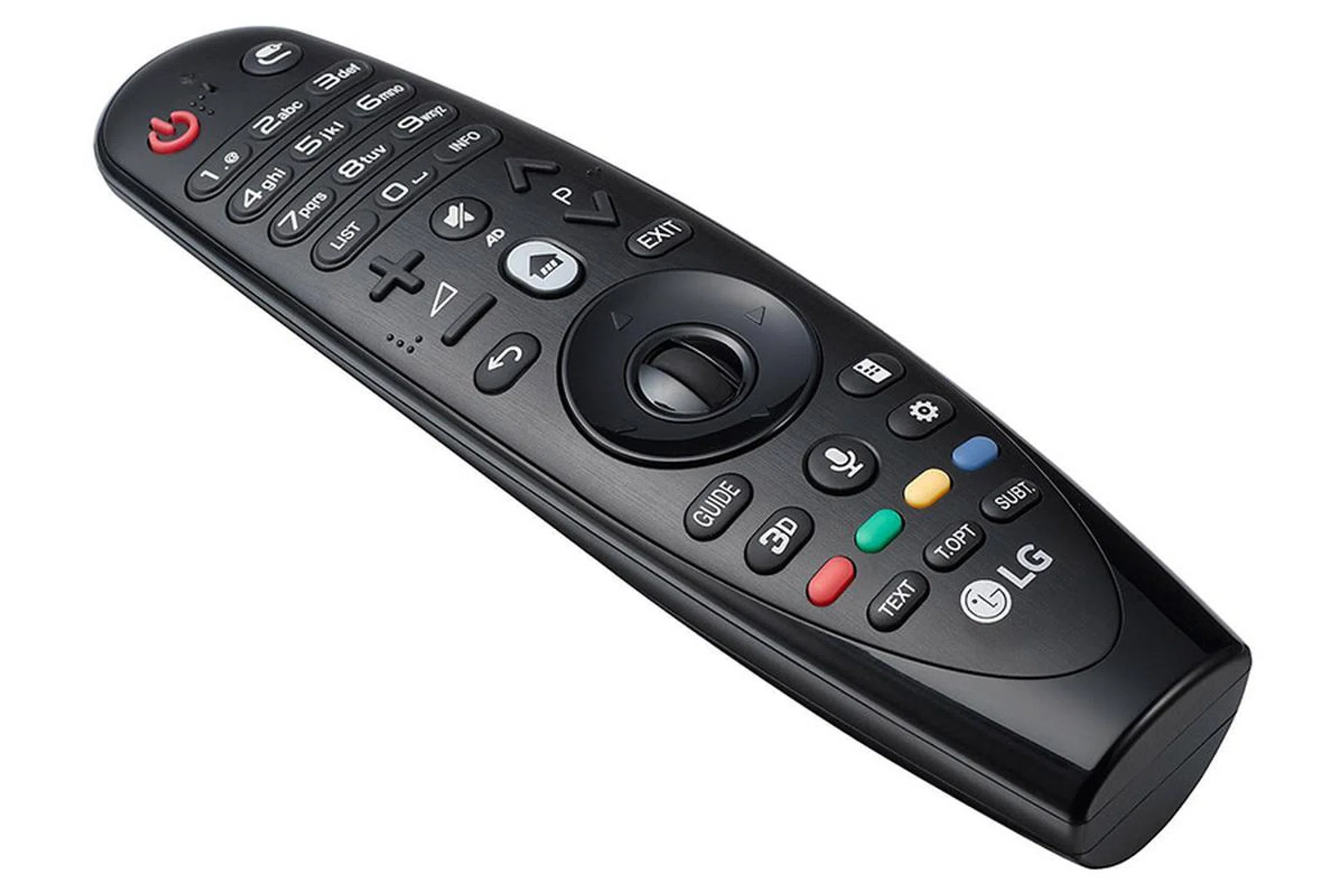 You can click, point, scroll, or use voice commands on the LG Magic Remote.