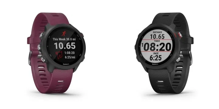 The Garmin Forerunner 245 (left) and Forerunner 245 Music (right). <br>Image source: Garmin