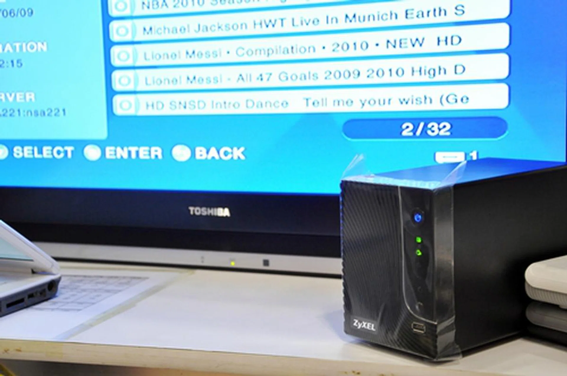 The star buy of ZyXel's booth is this NSA-221 2 bay NAS that costs just $199. You will need to get your own HDDs, but that shouldn't be a problem at PC Show, no?