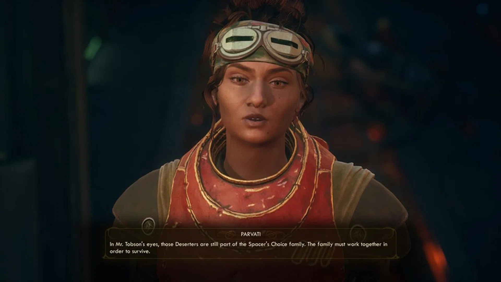 Parvati is the best. There's no shortage of great voice acting in this game, with actors like Ashly Burch (Chloe from Life is Strange, Aloy from Horizon Zero Dawn) voicing Parvati. 
