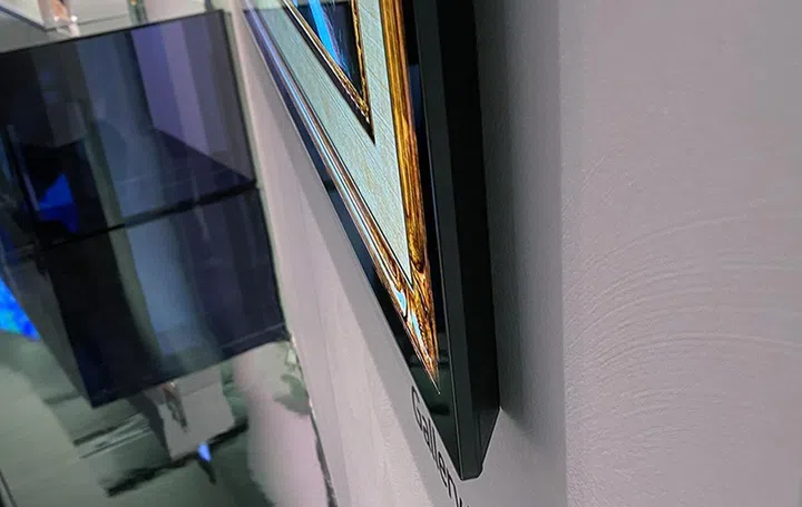 Like the WX, you need proprietary mounting hardware to wall-mount the GX OLED TV.