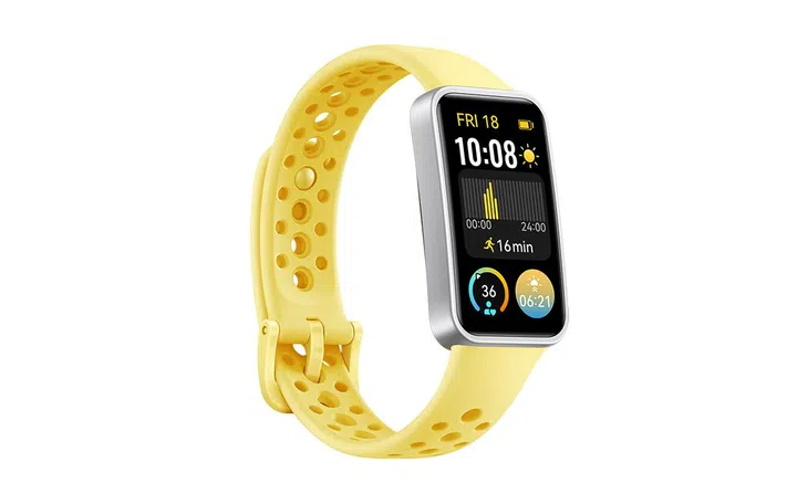 The Lemon Yellow Huawei Band 9 looks more like cheese or sponge. Props to being quirky.