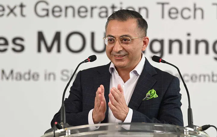 Dell Technologies President for the Asia Pacific and Japan region and Global Digital Cities, Amit Midha, gives opening remarks at the signing ceremony. (Image sourceL Dell Technologies)