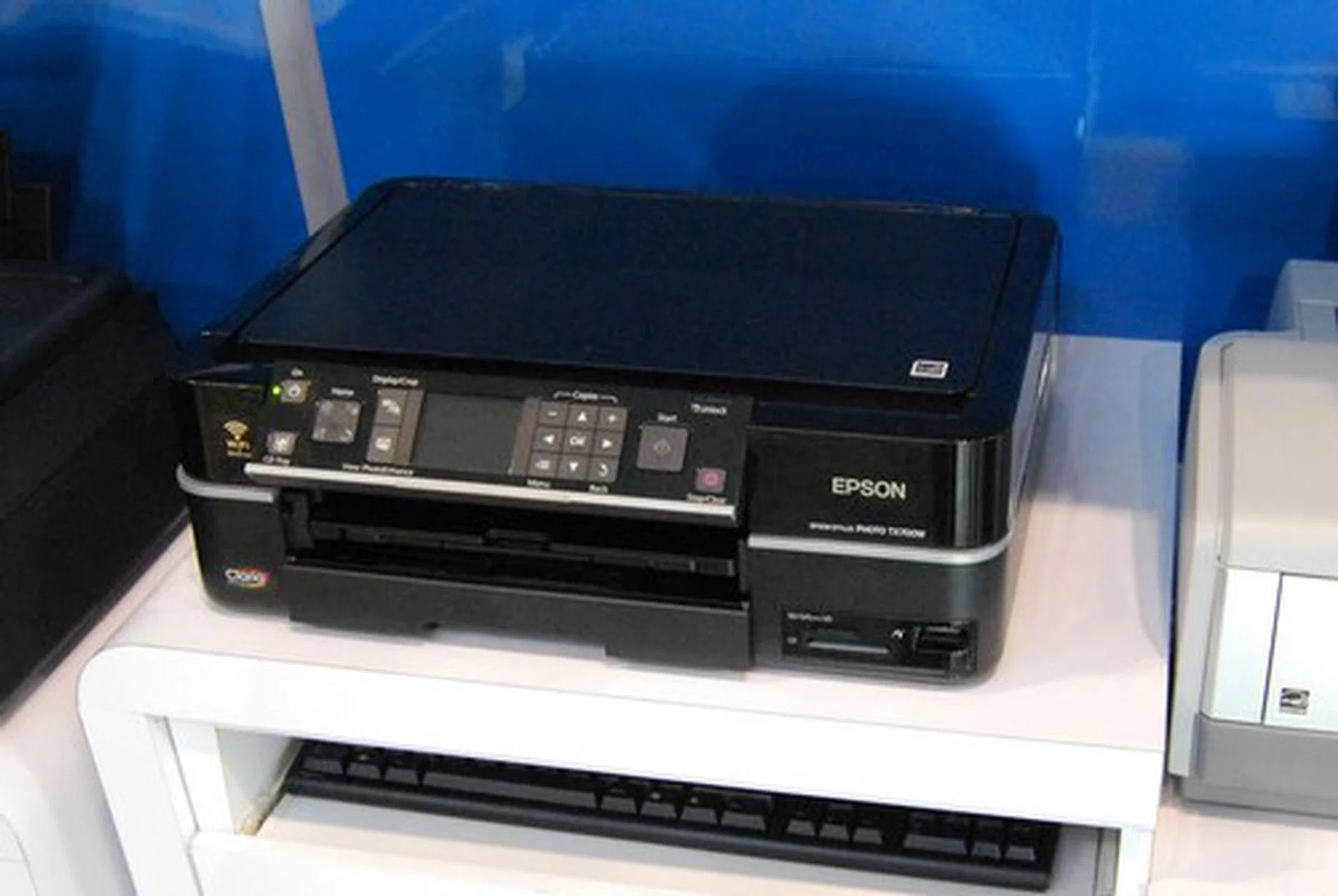 For something more feature-packed, the TX700W prints, scans and copies with wireless connectivity, for $398.