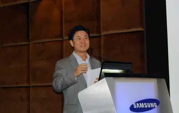 Mr Moon Sung Hyun, Managing Director of Samsung Asia talking about their plans for the Singapore market.