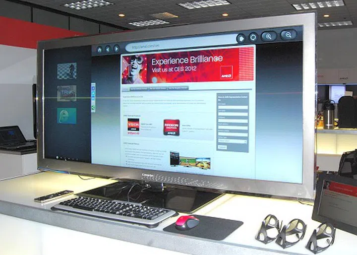 The Haier TV was using a CinemaScope aspect ration of 21:9 to deliver cinema-like experience while its embedded AMD G-series APU drives the TV’s rich internet experience and any other OTT implementations.