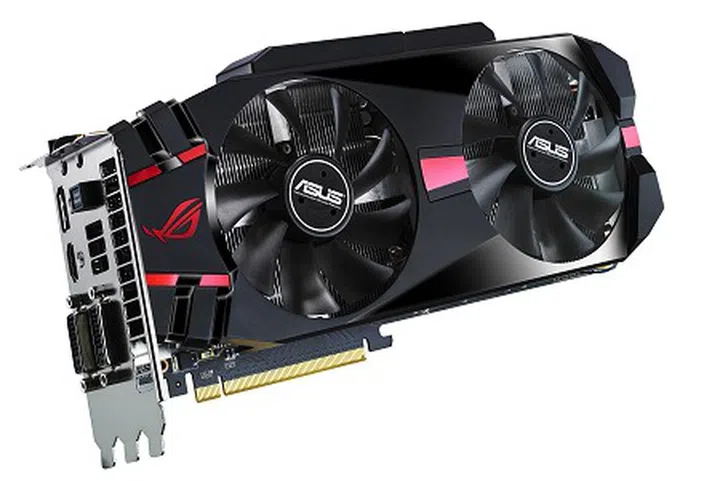 An ASUS ROG-class graphics card! This is the Matrix class GTX 580 graphics card and from the looks of it, it's likely a single-card solution to drive beyond just dual displays for a proper surround gaming experience. More details to come.