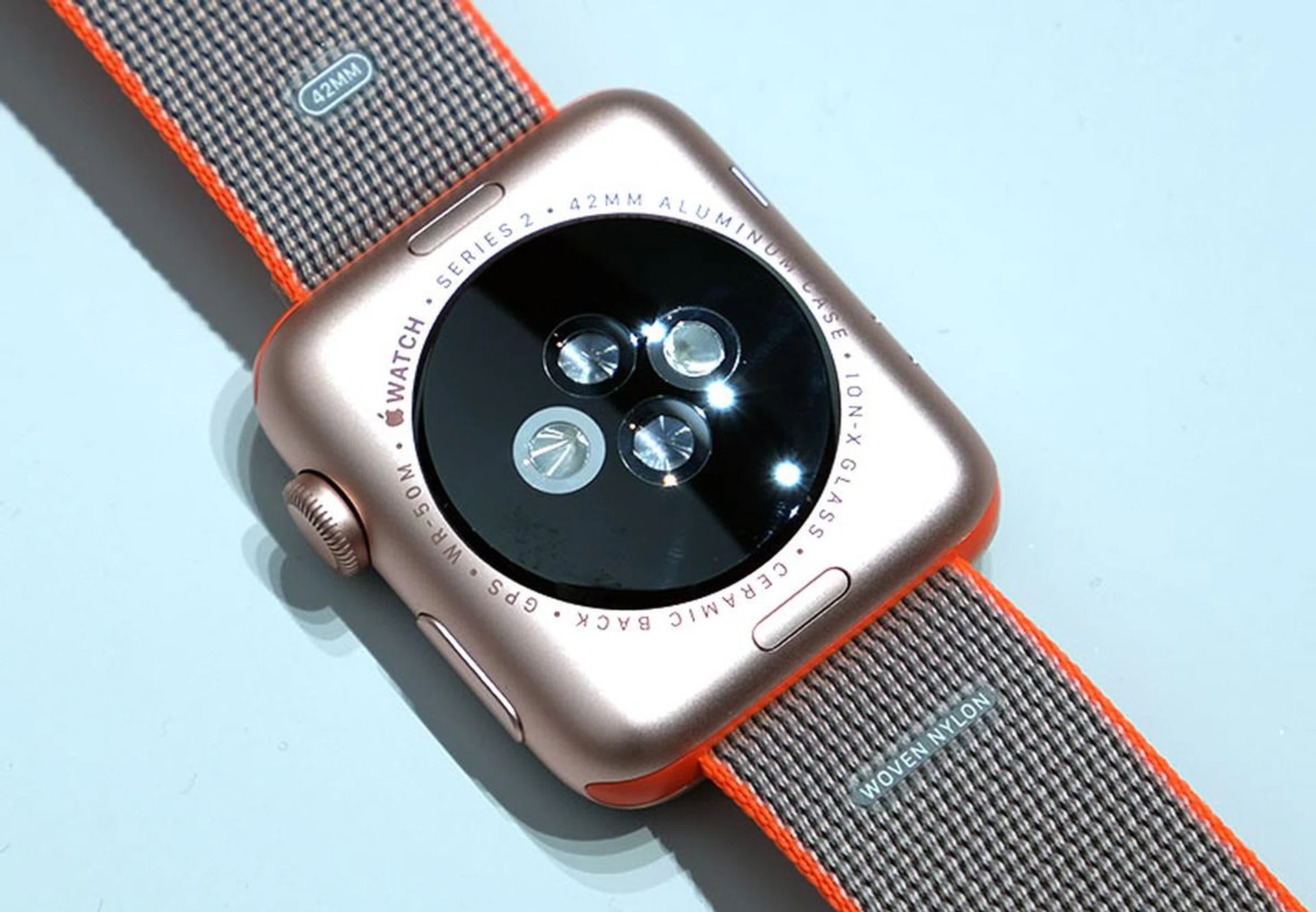 How do you tell if its the new Apple Watch Series 2? Flip the watch over and look.