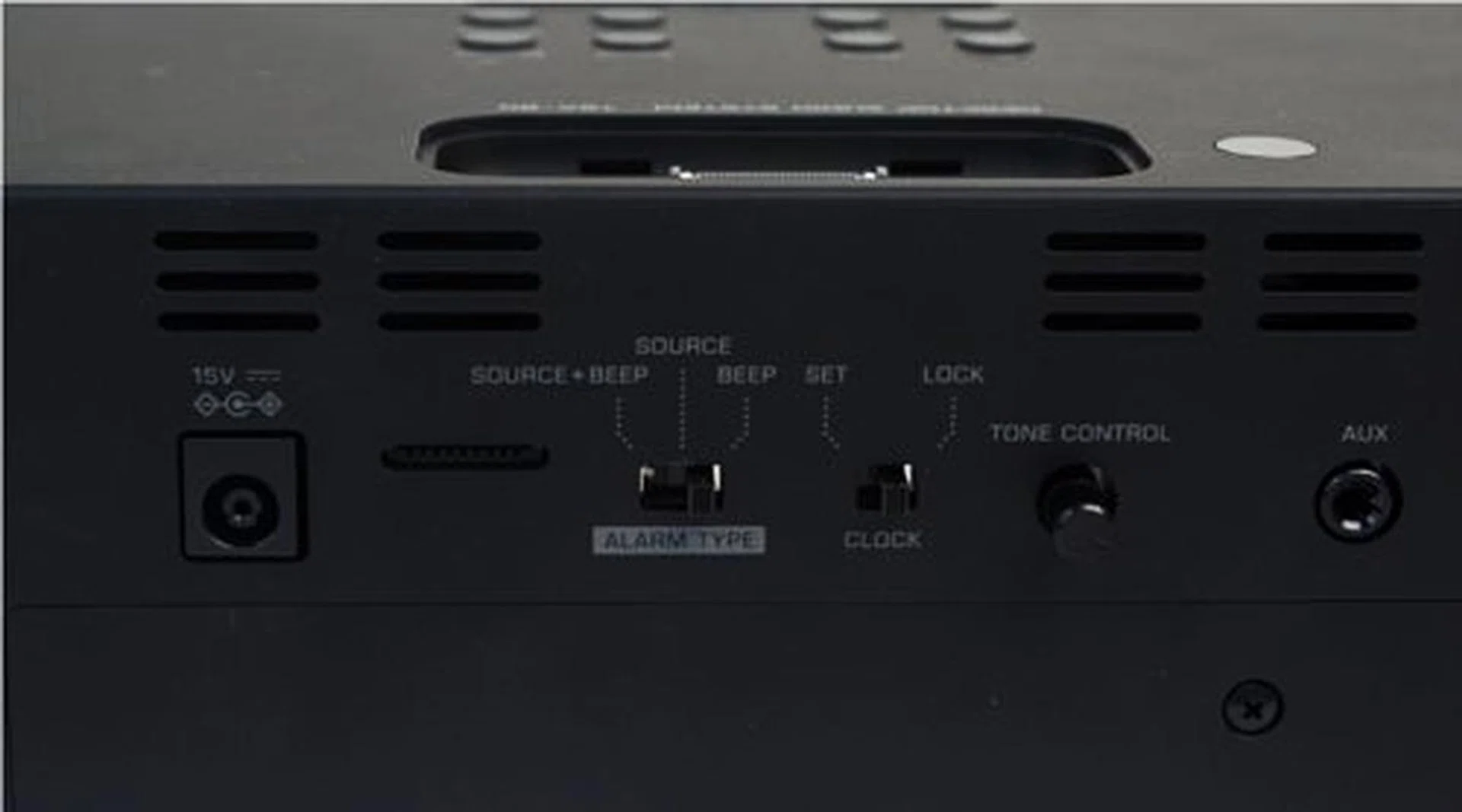 You can change the alarm to a track of your choice or have the standard beep wake you up in the morning.