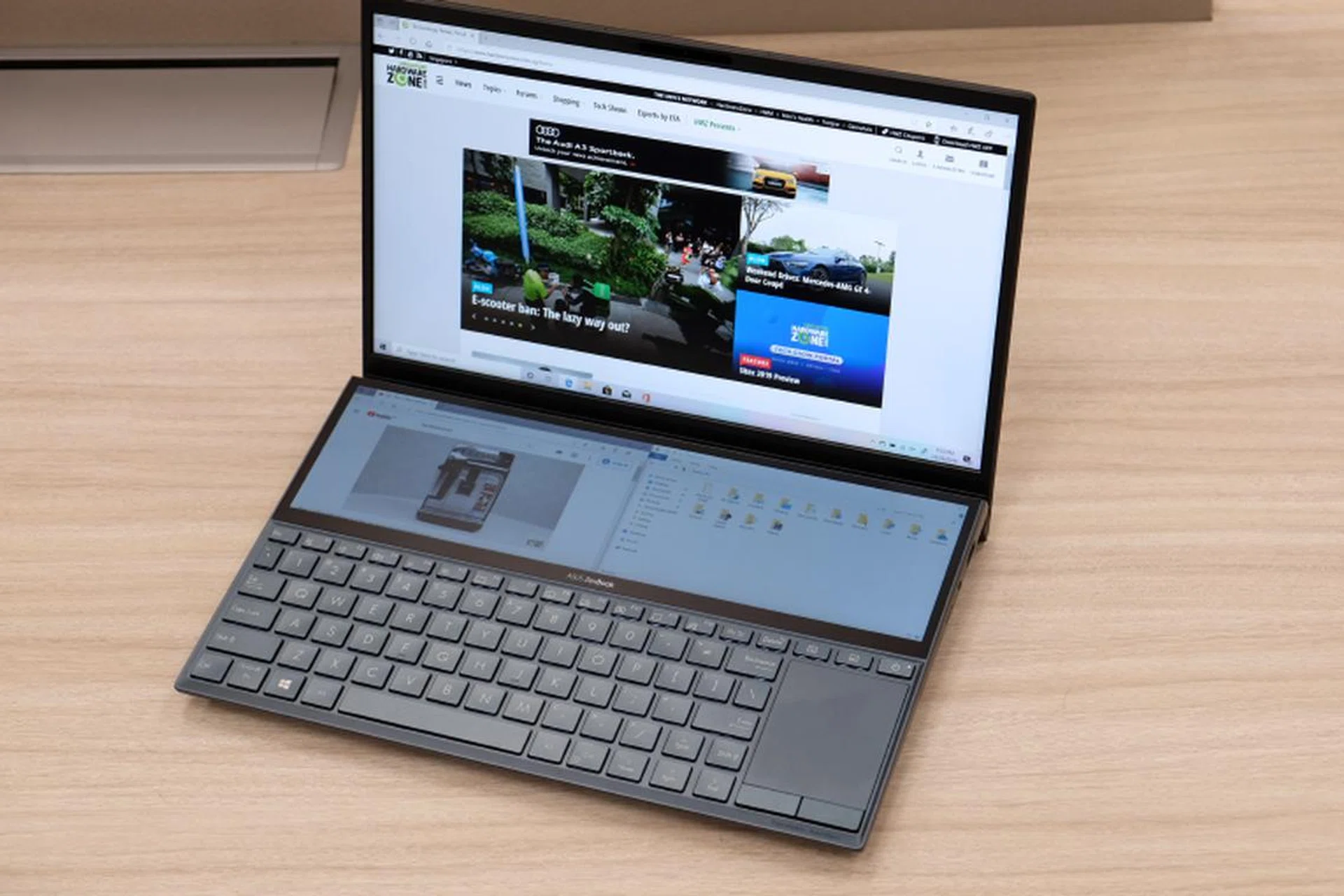 The ASUS ZenBook Duo is an interesting proposition — dual displays in a fairly portable 14-inch form factor.