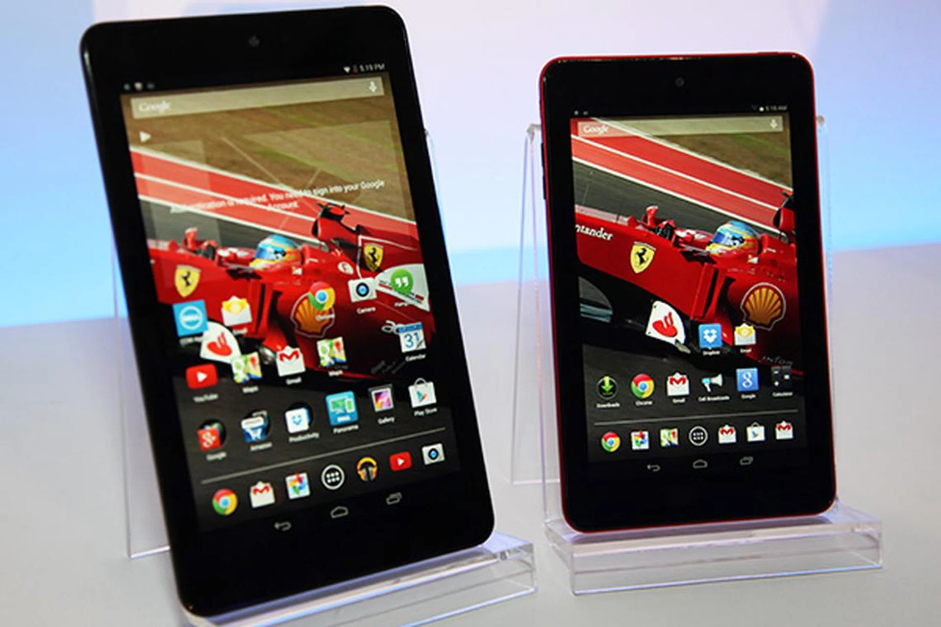 Dell's new Venue 8 (left) and Venue 7 (right) tablets based on Intel's latest Intel Atom (Merrifield) SoC.