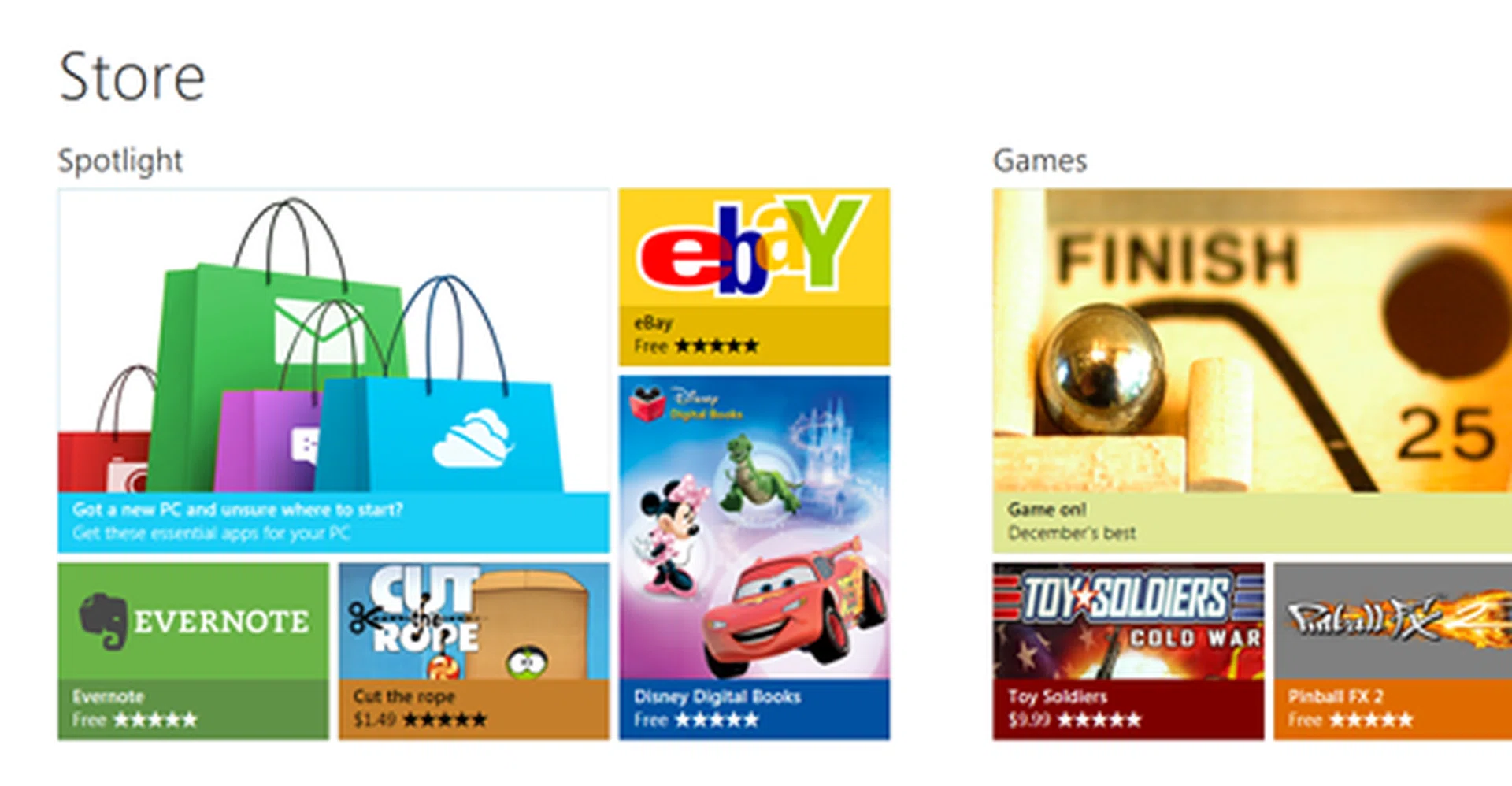 The Windows Store is Microsoft's equivalent of Apple's Mac App Store.