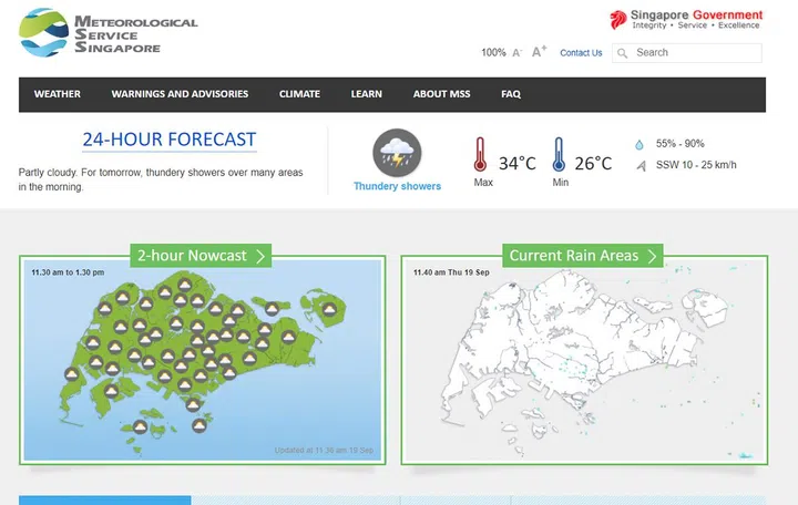 The MSS is a great way to check up on the weather. Photo: HWZ